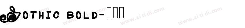 Gothic bold字体转换